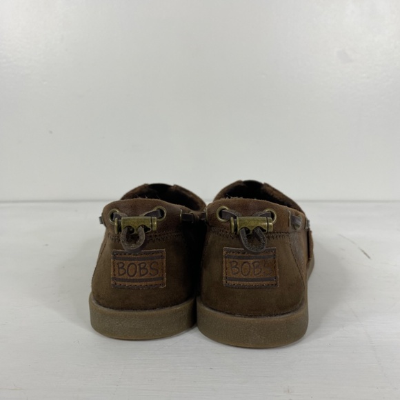 SKECHERS BOBS Chill Lux ButtonUp Slip On-Brown 6.5 Vegan Leather - Picture 5 of 13